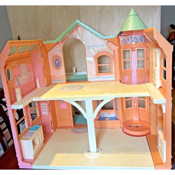 Barbie Dream House VINTAGE Folding Victorian Working Elevator Mansion 1995 MAtte - Picture 7 of 16